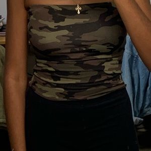 Camo tube top